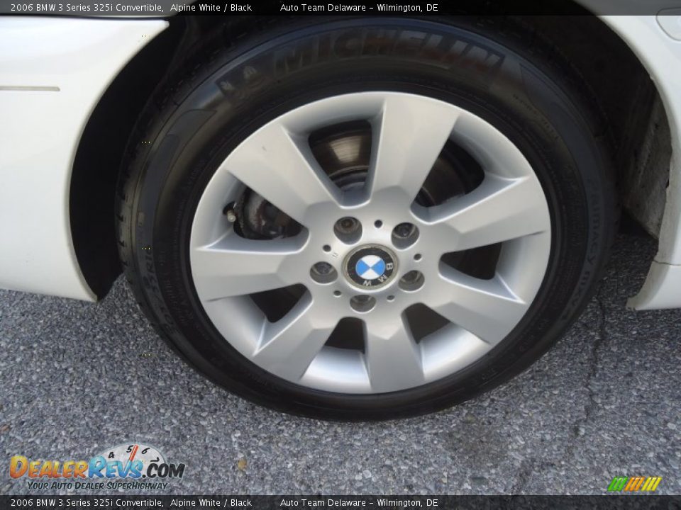 2006 BMW 3 Series 325i Convertible Alpine White / Black Photo #23