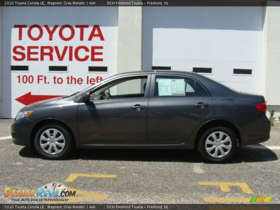 2010 Toyota Corolla LE Magnetic Gray Metallic / Ash Photo #3