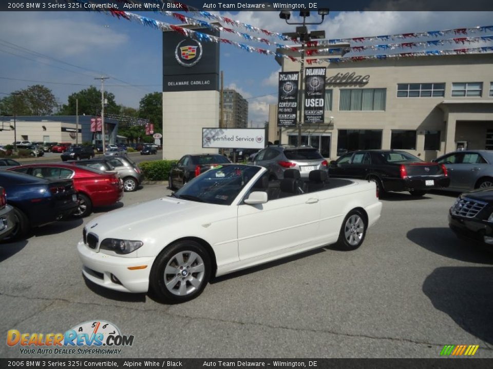 2006 BMW 3 Series 325i Convertible Alpine White / Black Photo #35
