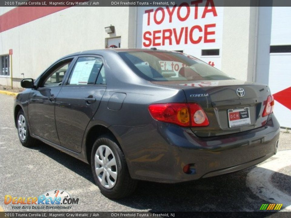 2010 Toyota Corolla LE Magnetic Gray Metallic / Ash Photo #4