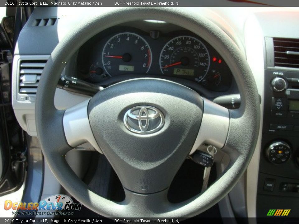 2010 Toyota Corolla LE Magnetic Gray Metallic / Ash Photo #15