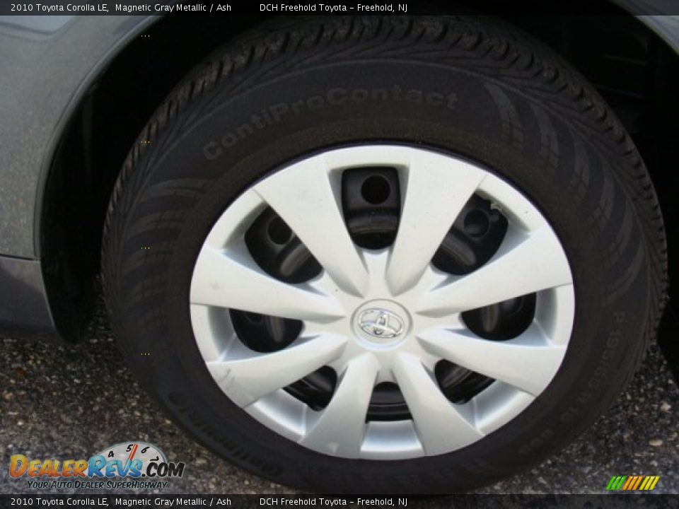 2010 Toyota Corolla LE Magnetic Gray Metallic / Ash Photo #28