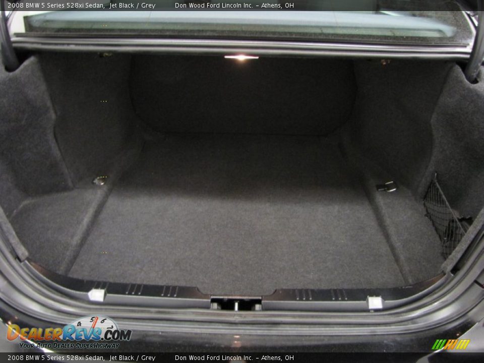 2008 BMW 5 Series 528xi Sedan Jet Black / Grey Photo #9