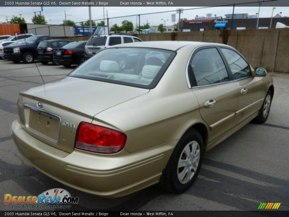 Desert Sand Metallic 2003 Hyundai Sonata GLS V6 Photo #3