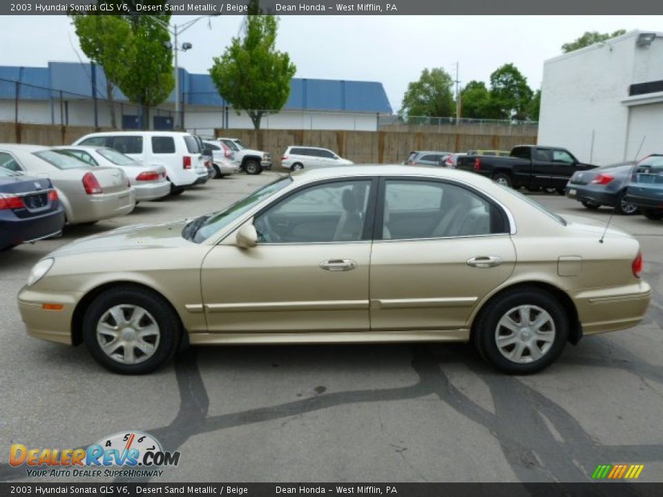 Desert Sand Metallic 2003 Hyundai Sonata GLS V6 Photo #8
