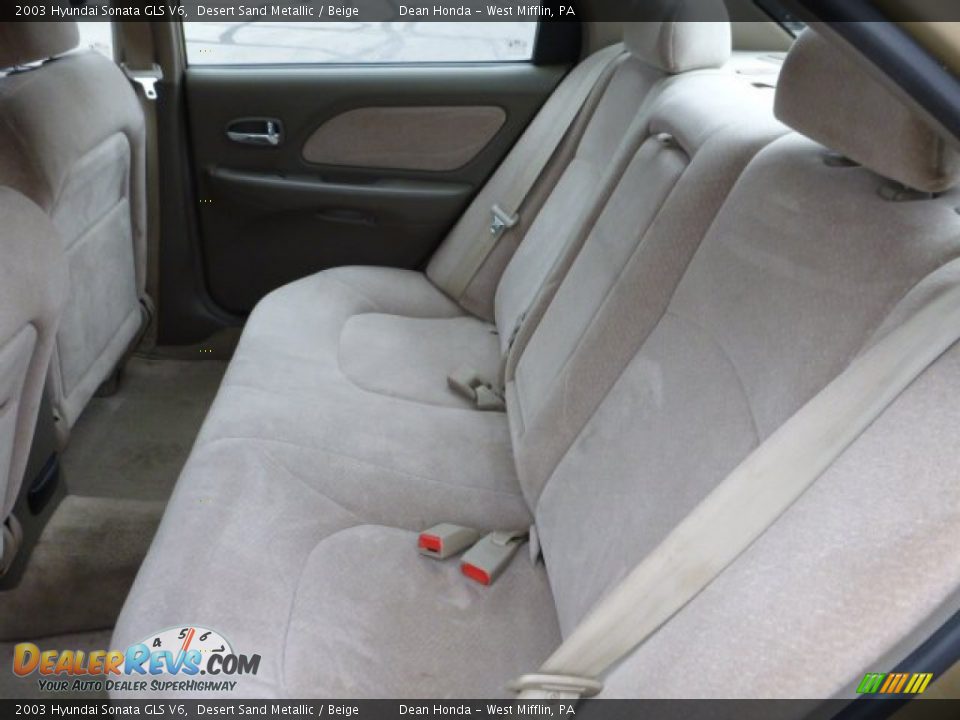 Rear Seat of 2003 Hyundai Sonata GLS V6 Photo #13