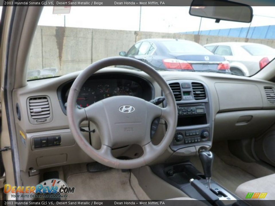 Dashboard of 2003 Hyundai Sonata GLS V6 Photo #14