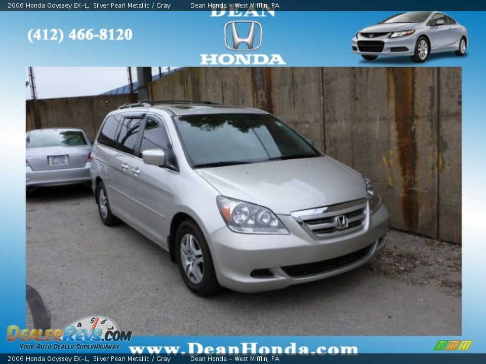 2006 Honda Odyssey EX-L Silver Pearl Metallic / Gray Photo #1