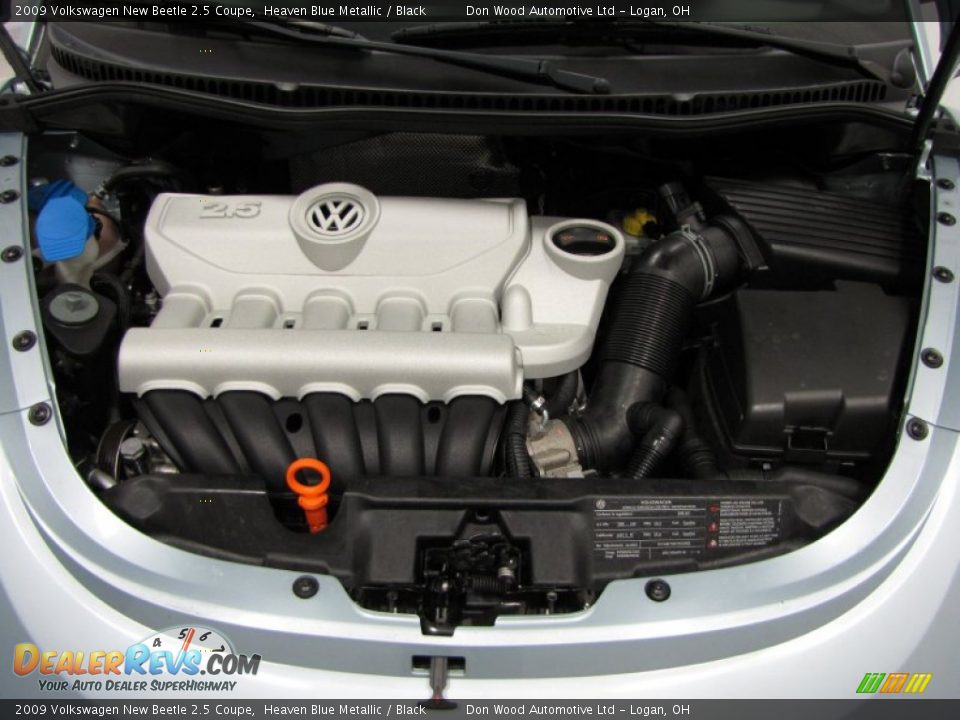 2009 Volkswagen New Beetle 2.5 Coupe Heaven Blue Metallic / Black Photo #4
