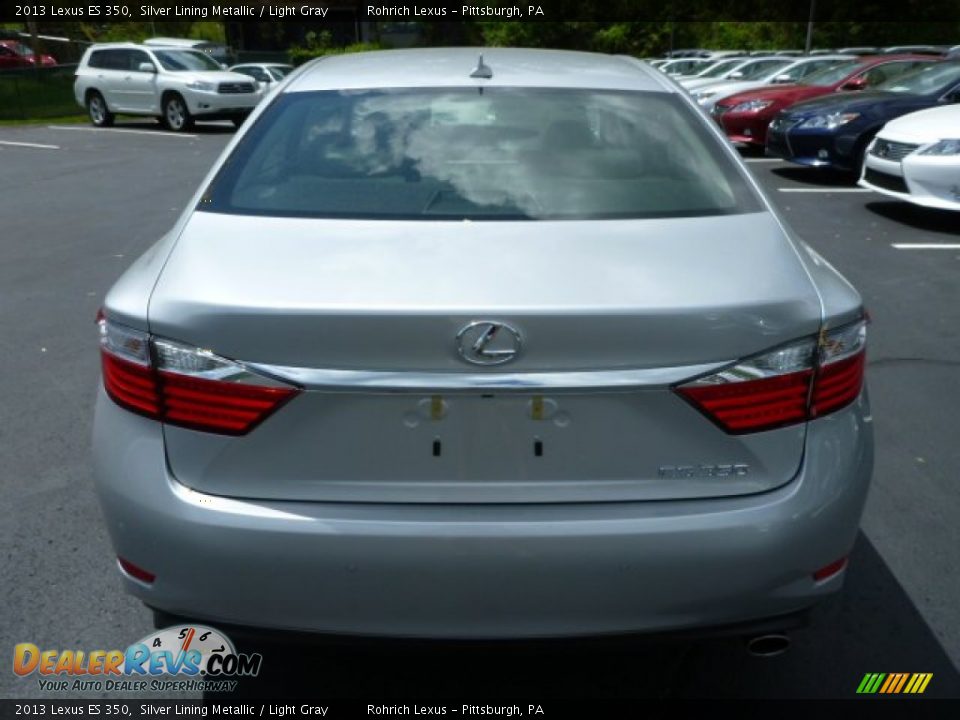 2013 Lexus ES 350 Silver Lining Metallic / Light Gray Photo #3