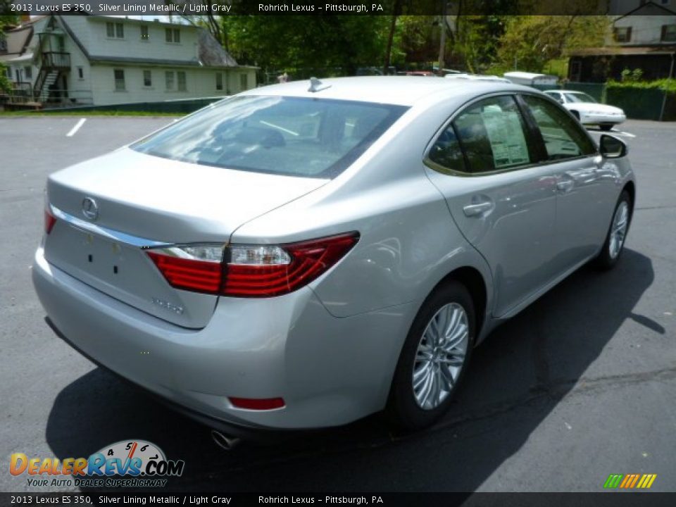 2013 Lexus ES 350 Silver Lining Metallic / Light Gray Photo #4