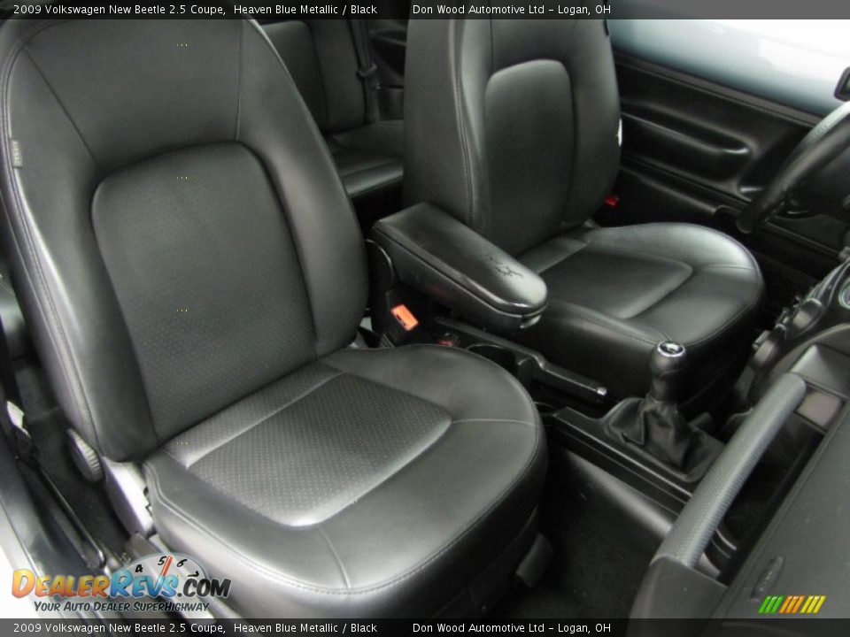2009 Volkswagen New Beetle 2.5 Coupe Heaven Blue Metallic / Black Photo #8