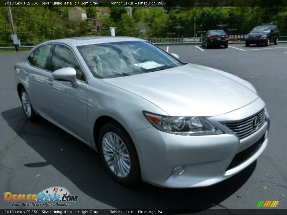 2013 Lexus ES 350 Silver Lining Metallic / Light Gray Photo #6