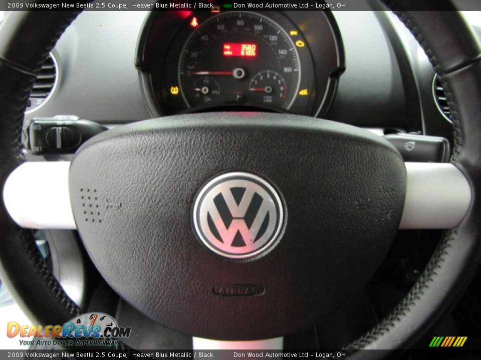 2009 Volkswagen New Beetle 2.5 Coupe Heaven Blue Metallic / Black Photo #10