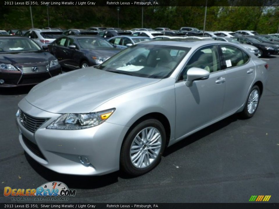 2013 Lexus ES 350 Silver Lining Metallic / Light Gray Photo #8