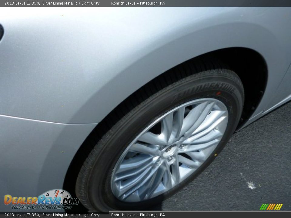 2013 Lexus ES 350 Silver Lining Metallic / Light Gray Photo #9