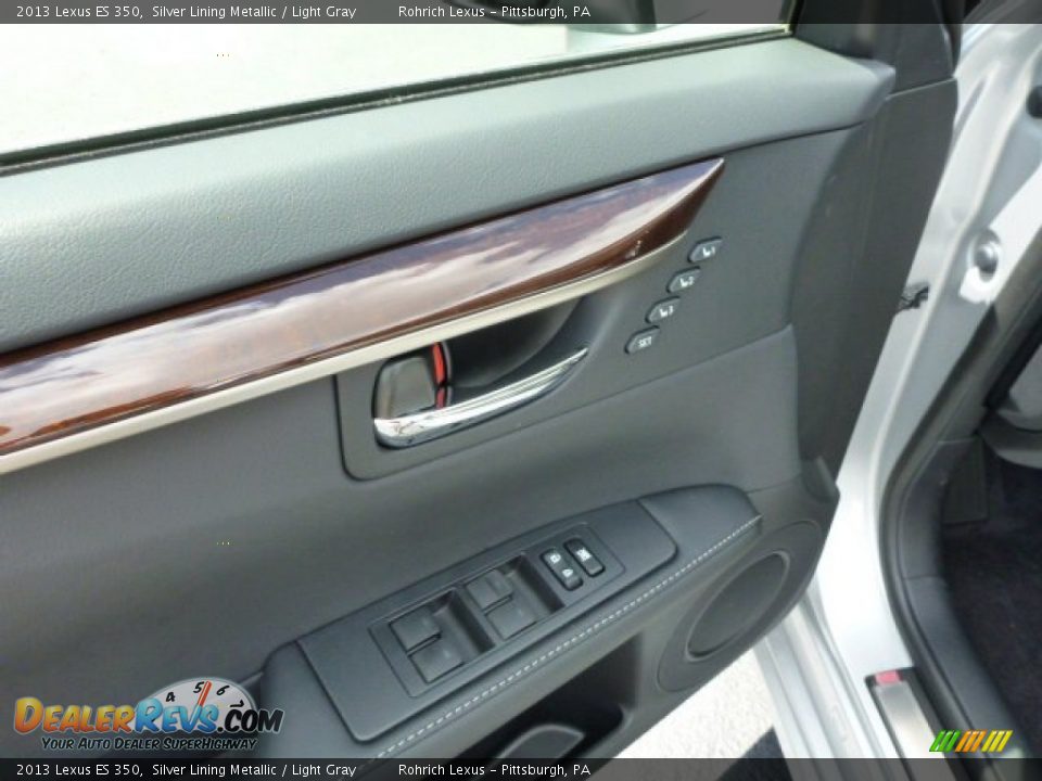 2013 Lexus ES 350 Silver Lining Metallic / Light Gray Photo #14