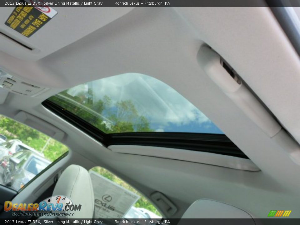 2013 Lexus ES 350 Silver Lining Metallic / Light Gray Photo #15