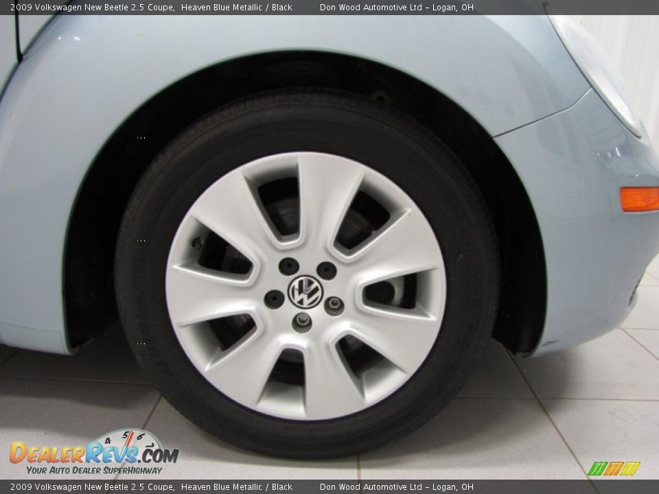 2009 Volkswagen New Beetle 2.5 Coupe Heaven Blue Metallic / Black Photo #18