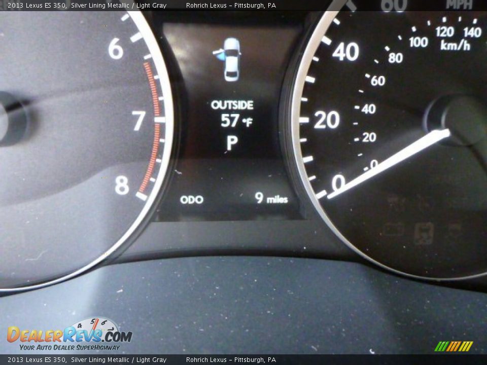 2013 Lexus ES 350 Silver Lining Metallic / Light Gray Photo #19