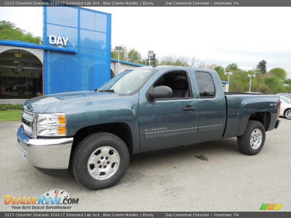 2013 Chevrolet Silverado 1500 LT Extended Cab 4x4 Blue Granite Metallic / Ebony Photo #1