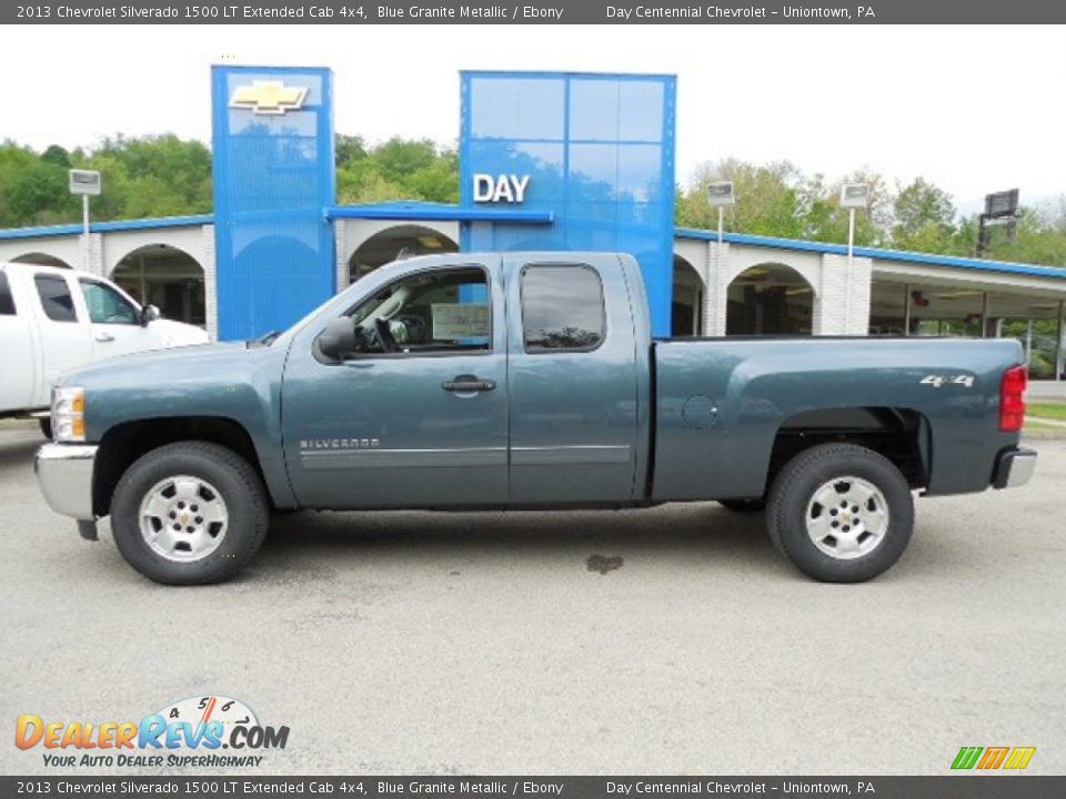2013 Chevrolet Silverado 1500 LT Extended Cab 4x4 Blue Granite Metallic / Ebony Photo #2