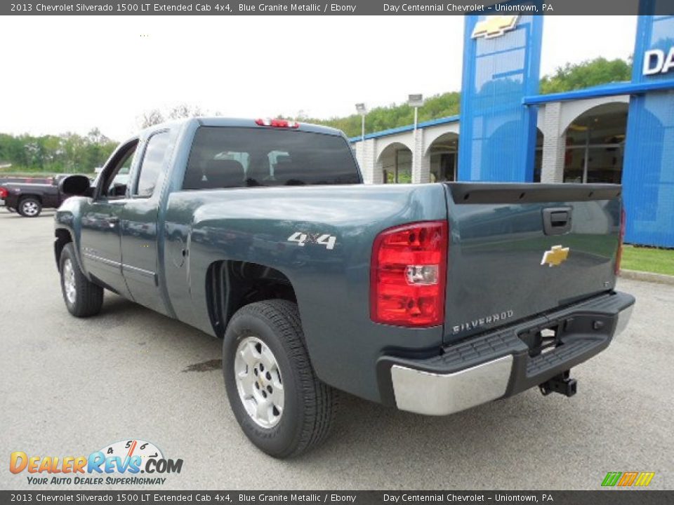 2013 Chevrolet Silverado 1500 LT Extended Cab 4x4 Blue Granite Metallic / Ebony Photo #4