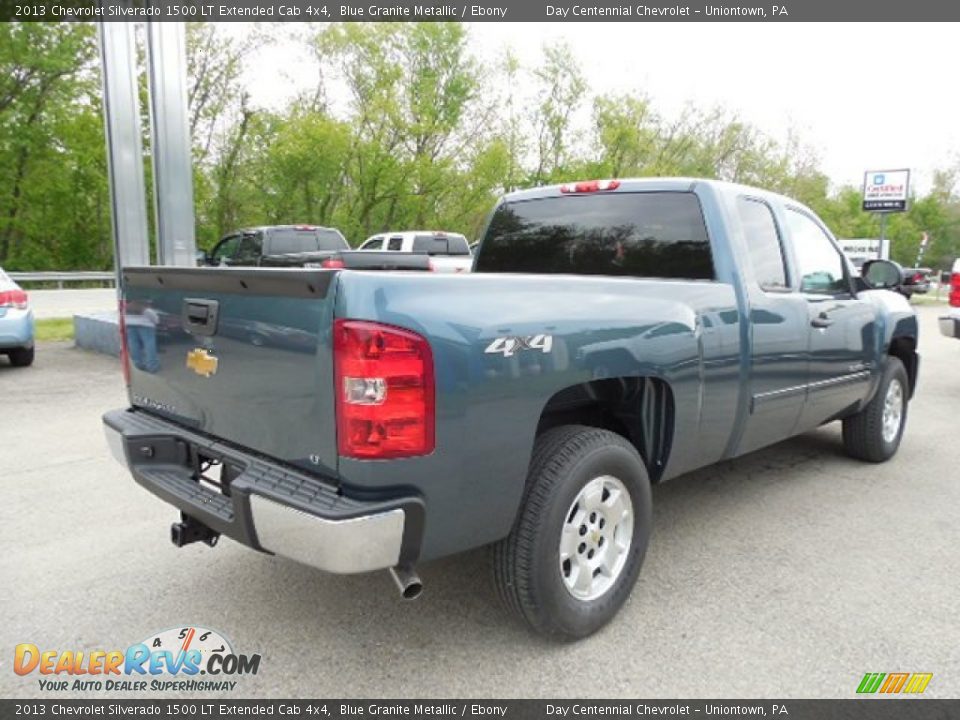 2013 Chevrolet Silverado 1500 LT Extended Cab 4x4 Blue Granite Metallic / Ebony Photo #7