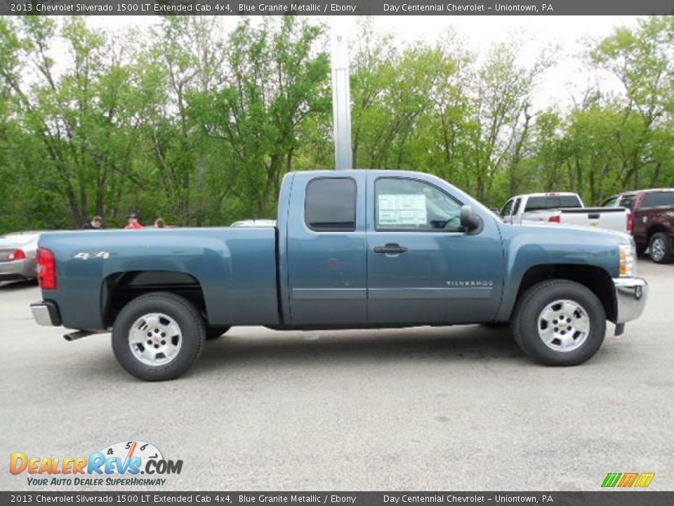 2013 Chevrolet Silverado 1500 LT Extended Cab 4x4 Blue Granite Metallic / Ebony Photo #8