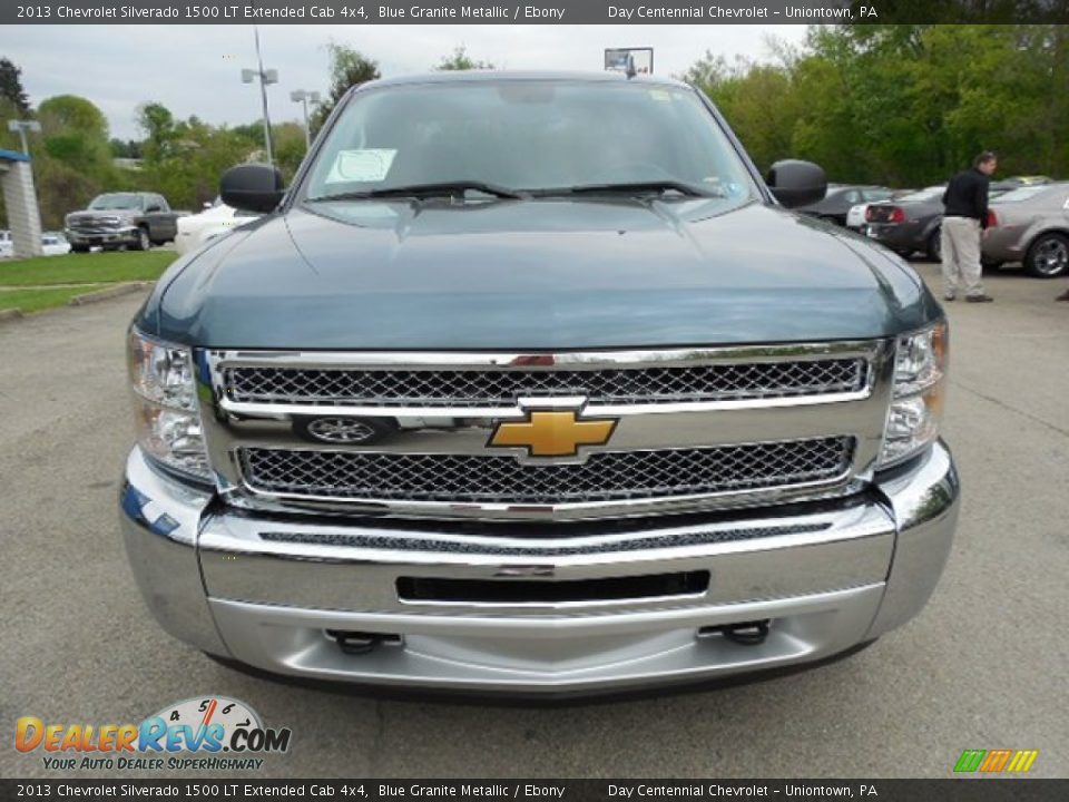 2013 Chevrolet Silverado 1500 LT Extended Cab 4x4 Blue Granite Metallic / Ebony Photo #12