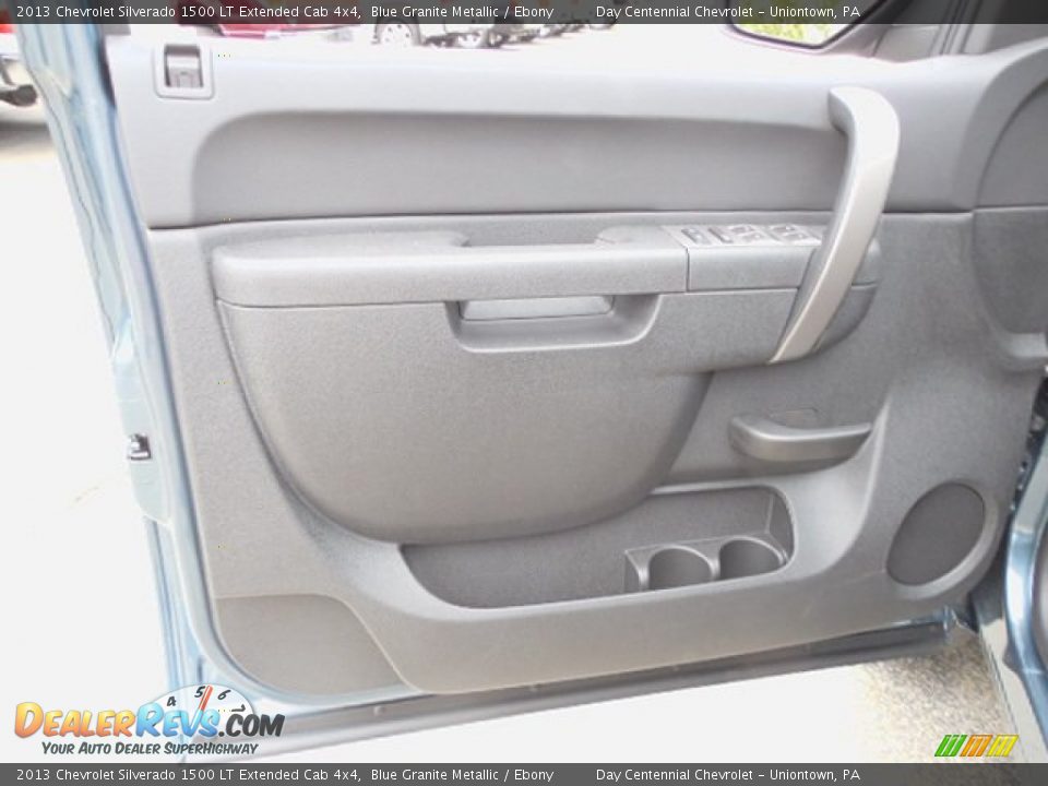 2013 Chevrolet Silverado 1500 LT Extended Cab 4x4 Blue Granite Metallic / Ebony Photo #13