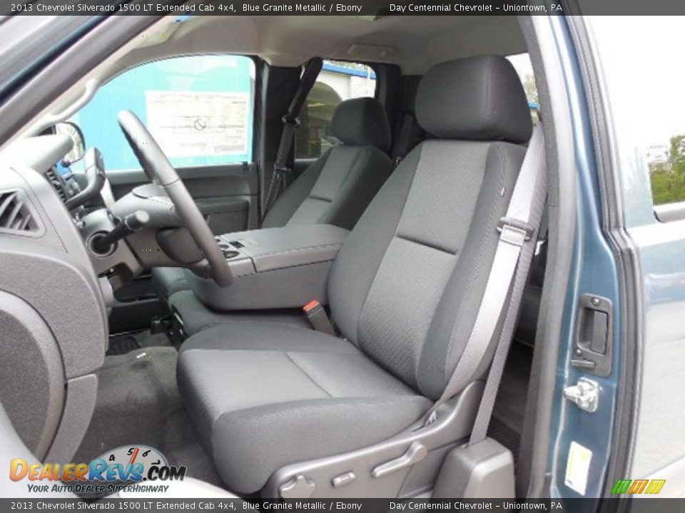 2013 Chevrolet Silverado 1500 LT Extended Cab 4x4 Blue Granite Metallic / Ebony Photo #14