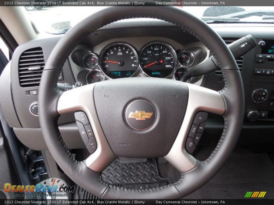 2013 Chevrolet Silverado 1500 LT Extended Cab 4x4 Blue Granite Metallic / Ebony Photo #16