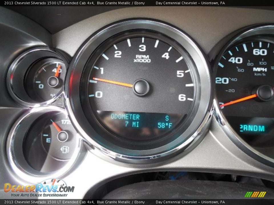 2013 Chevrolet Silverado 1500 LT Extended Cab 4x4 Blue Granite Metallic / Ebony Photo #20