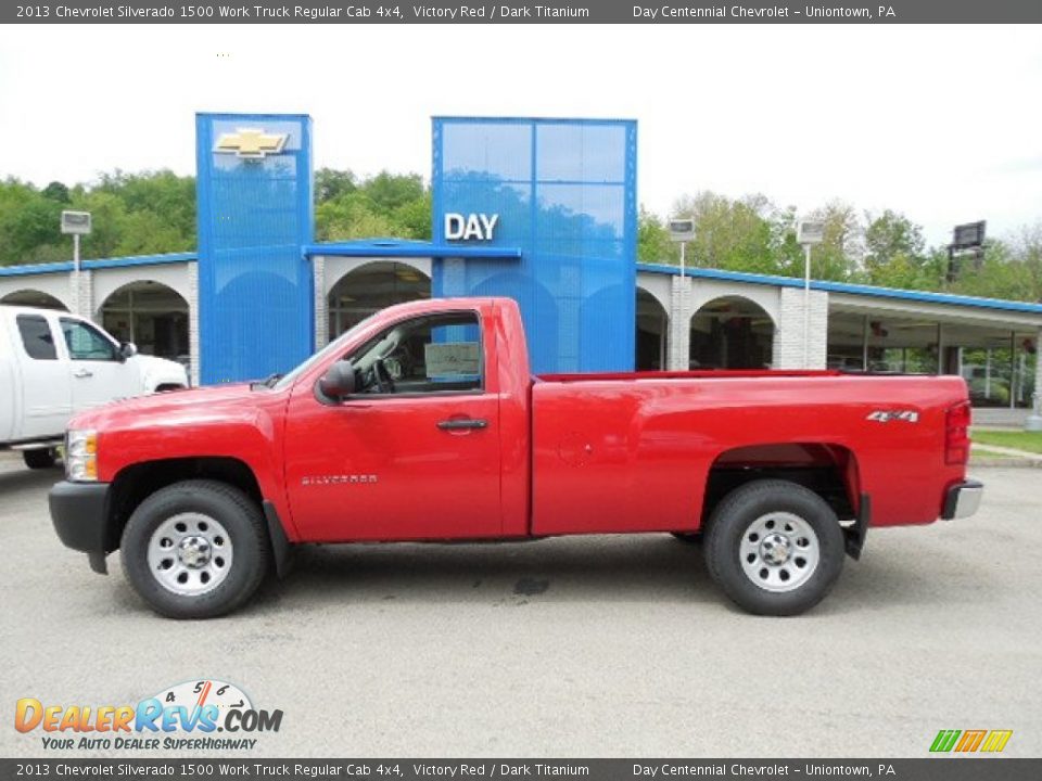 2013 Chevrolet Silverado 1500 Work Truck Regular Cab 4x4 Victory Red / Dark Titanium Photo #2