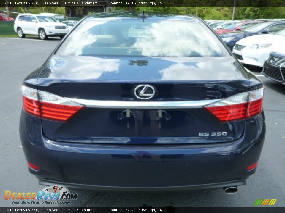 2013 Lexus ES 350 Deep Sea Blue Mica / Parchment Photo #3