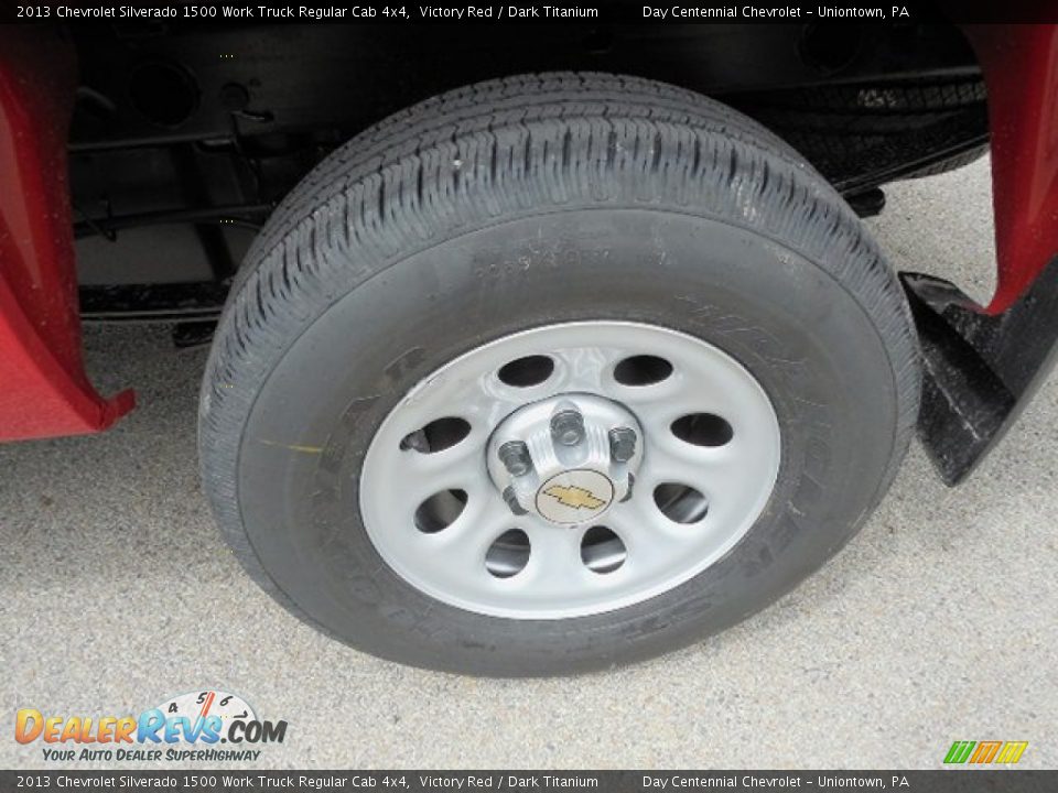 2013 Chevrolet Silverado 1500 Work Truck Regular Cab 4x4 Victory Red / Dark Titanium Photo #3