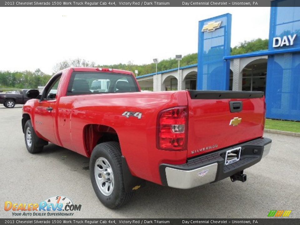 2013 Chevrolet Silverado 1500 Work Truck Regular Cab 4x4 Victory Red / Dark Titanium Photo #4