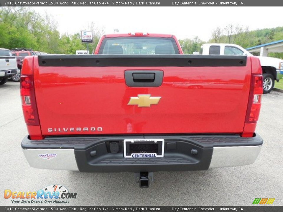 2013 Chevrolet Silverado 1500 Work Truck Regular Cab 4x4 Victory Red / Dark Titanium Photo #5