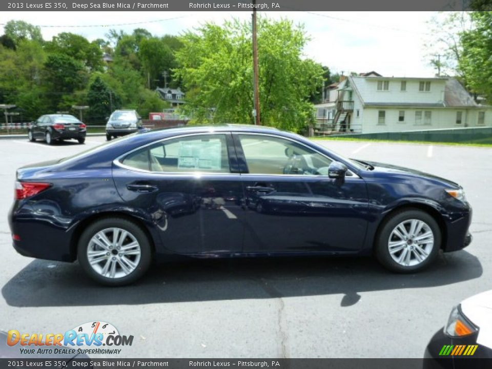 2013 Lexus ES 350 Deep Sea Blue Mica / Parchment Photo #5