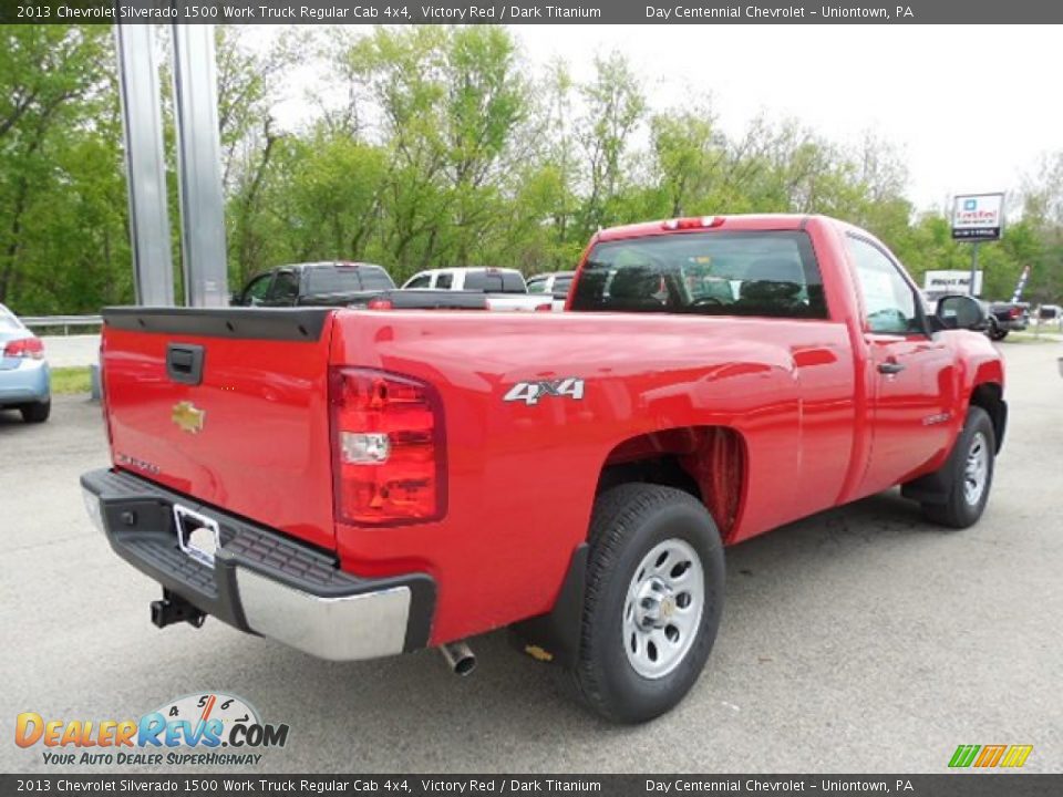 2013 Chevrolet Silverado 1500 Work Truck Regular Cab 4x4 Victory Red / Dark Titanium Photo #7