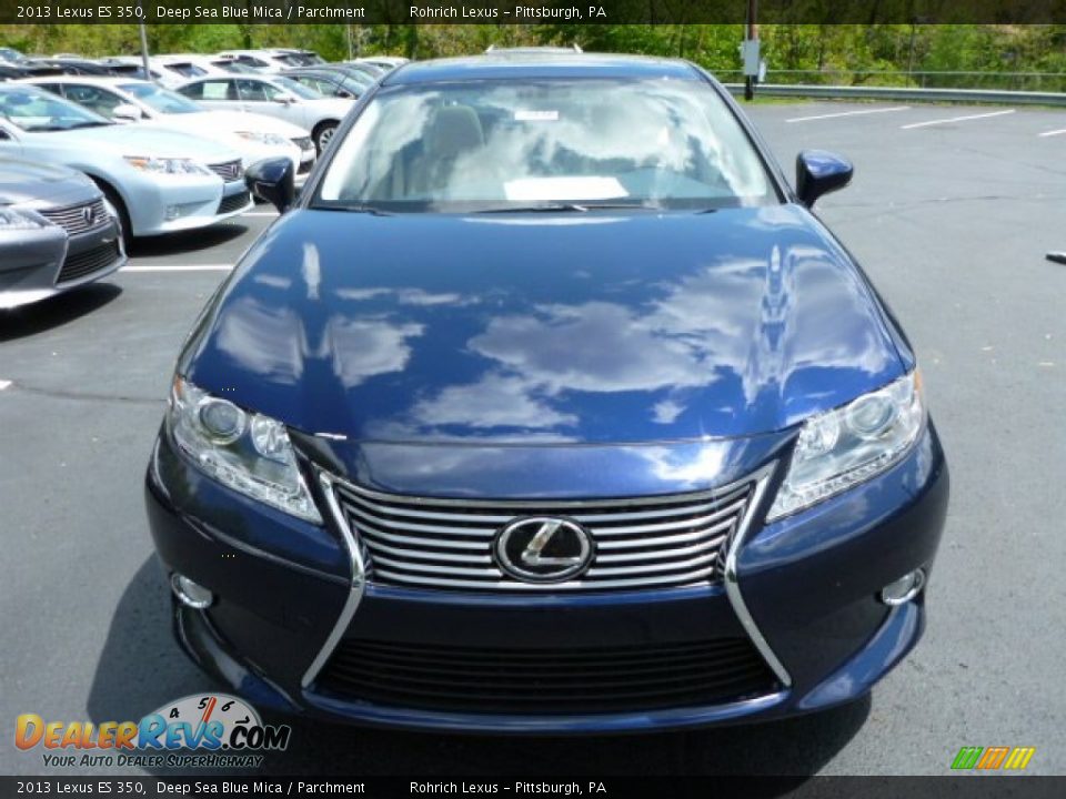 2013 Lexus ES 350 Deep Sea Blue Mica / Parchment Photo #7