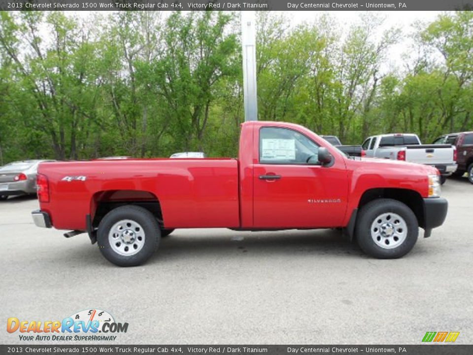 2013 Chevrolet Silverado 1500 Work Truck Regular Cab 4x4 Victory Red / Dark Titanium Photo #8