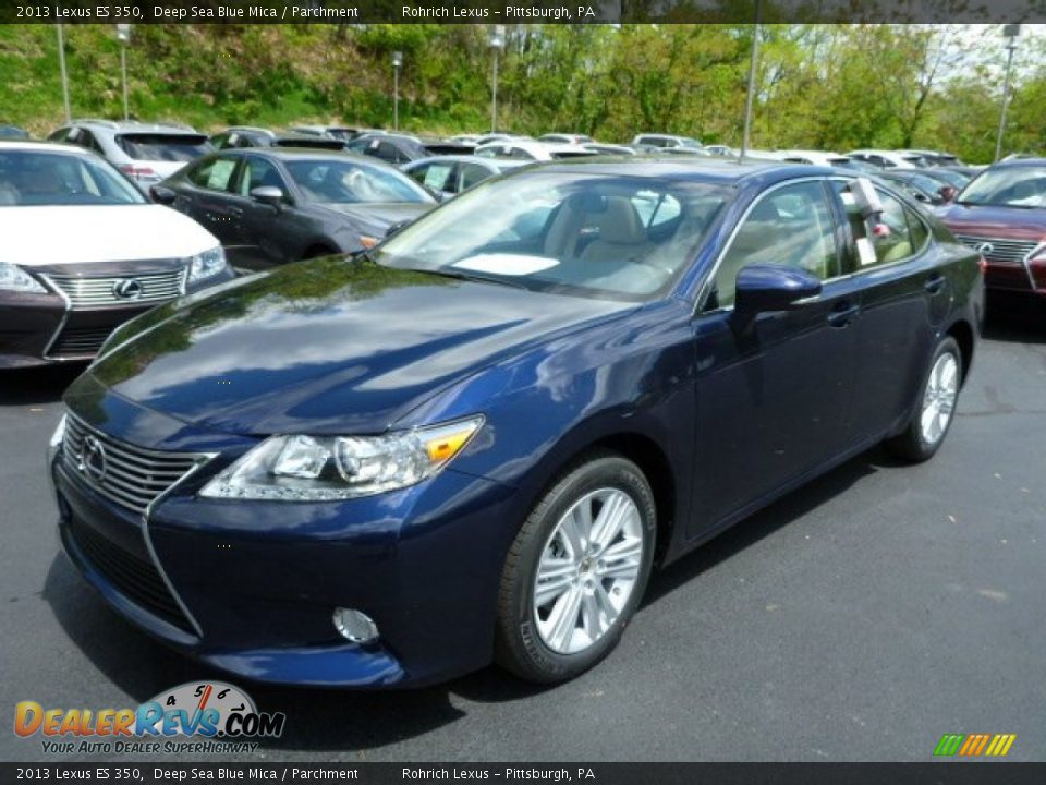 2013 Lexus ES 350 Deep Sea Blue Mica / Parchment Photo #8