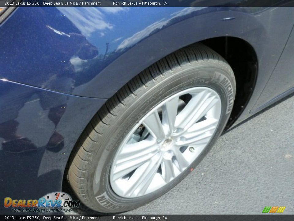 2013 Lexus ES 350 Deep Sea Blue Mica / Parchment Photo #9