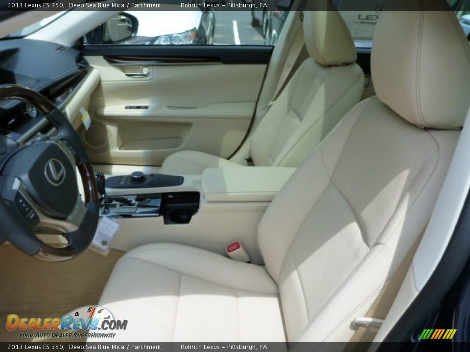 2013 Lexus ES 350 Deep Sea Blue Mica / Parchment Photo #10