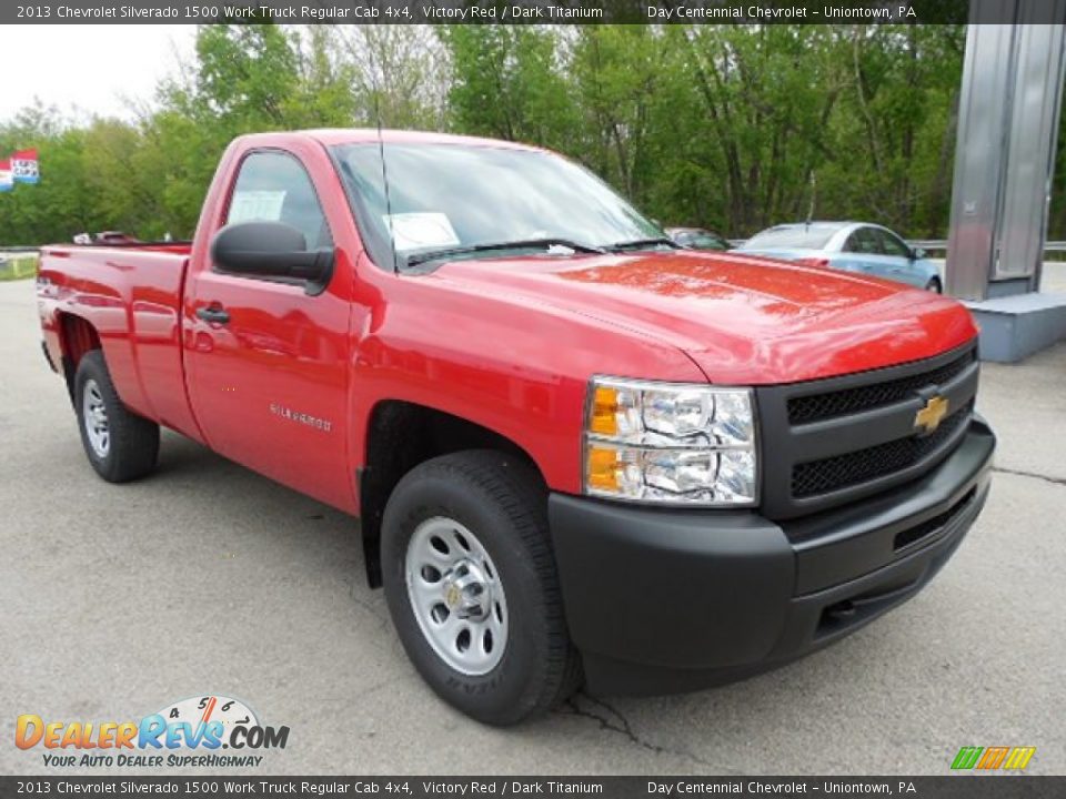 2013 Chevrolet Silverado 1500 Work Truck Regular Cab 4x4 Victory Red / Dark Titanium Photo #11