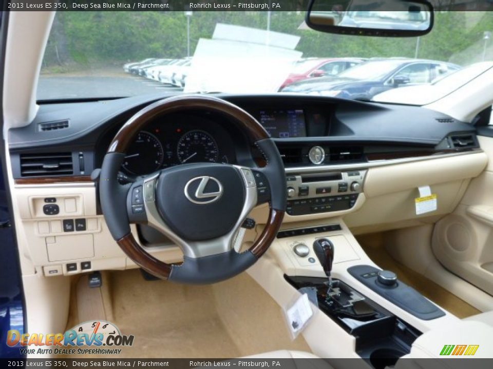 2013 Lexus ES 350 Deep Sea Blue Mica / Parchment Photo #12