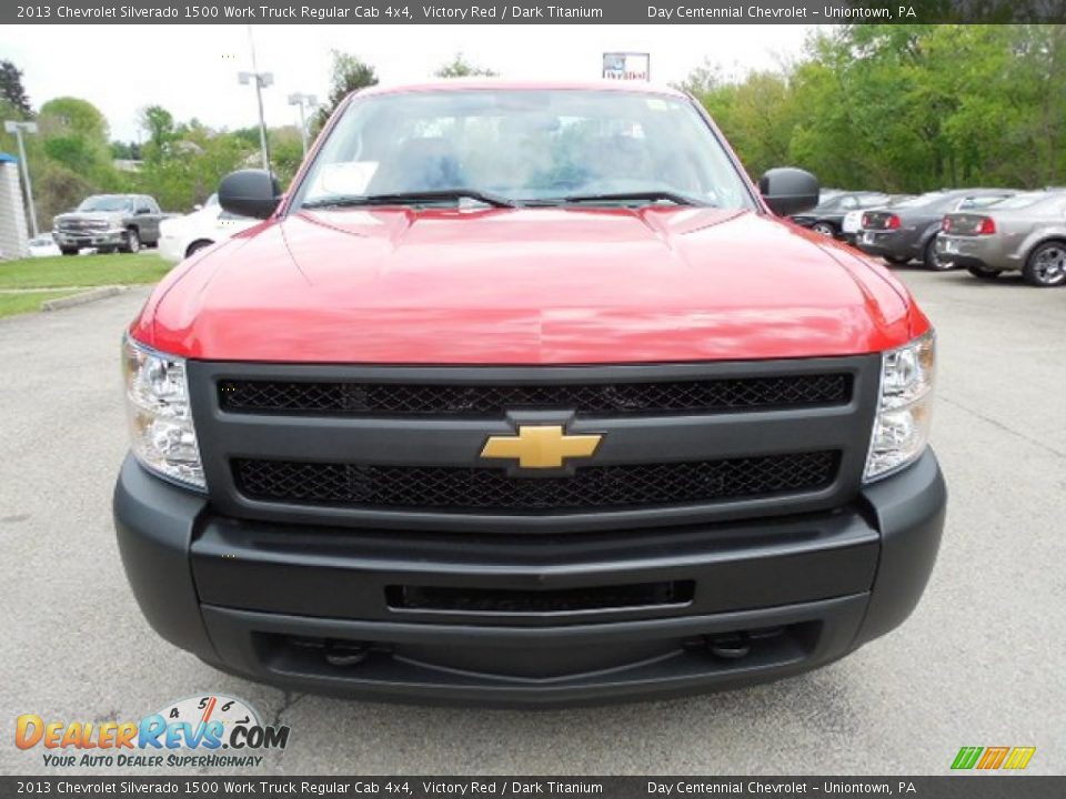2013 Chevrolet Silverado 1500 Work Truck Regular Cab 4x4 Victory Red / Dark Titanium Photo #12