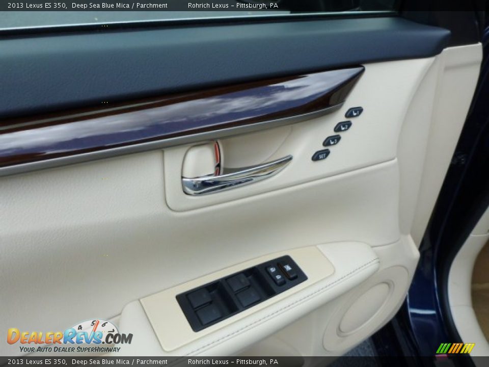 2013 Lexus ES 350 Deep Sea Blue Mica / Parchment Photo #14